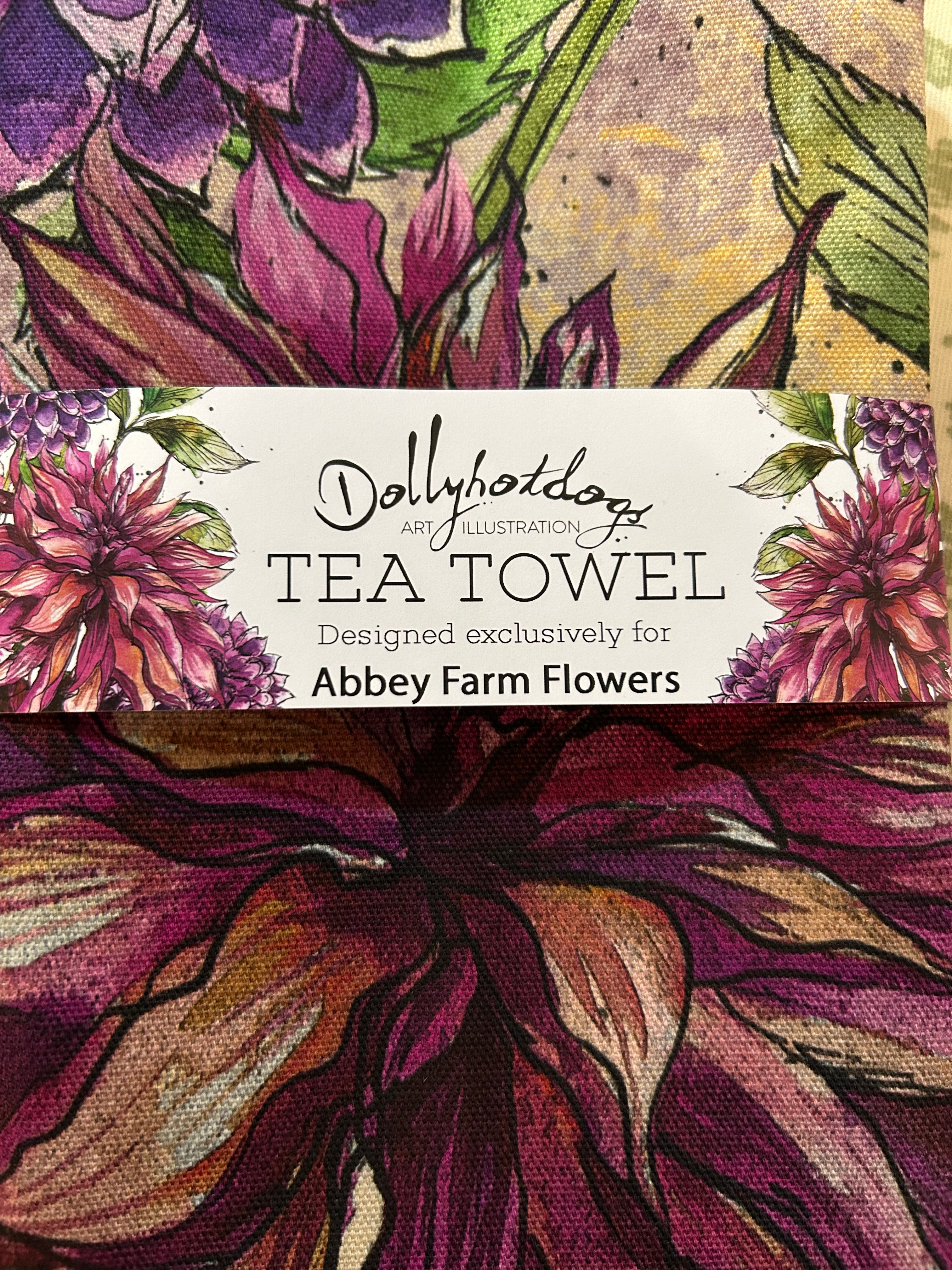 Dahlia Tea Towel
