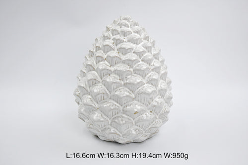 Ceramic Natural Pinecone Decoration Large